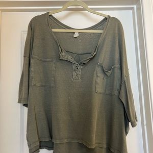 Free People Oversized Henley